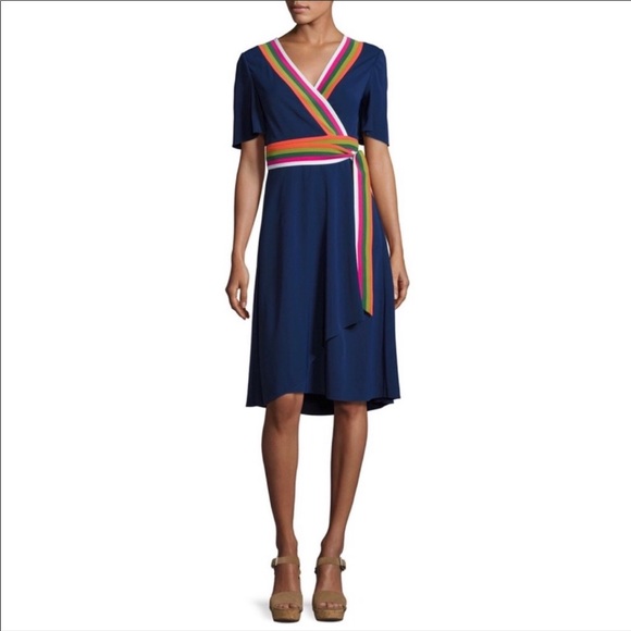 Tory Burch Peggy Wrap Dress *EUC* - Picture 2 of 9
